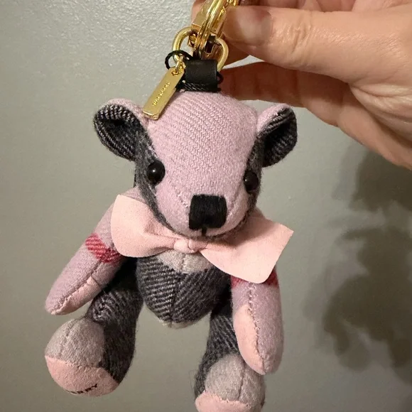 Burberry Plaid Bear Keychain - Picture 4 of 4